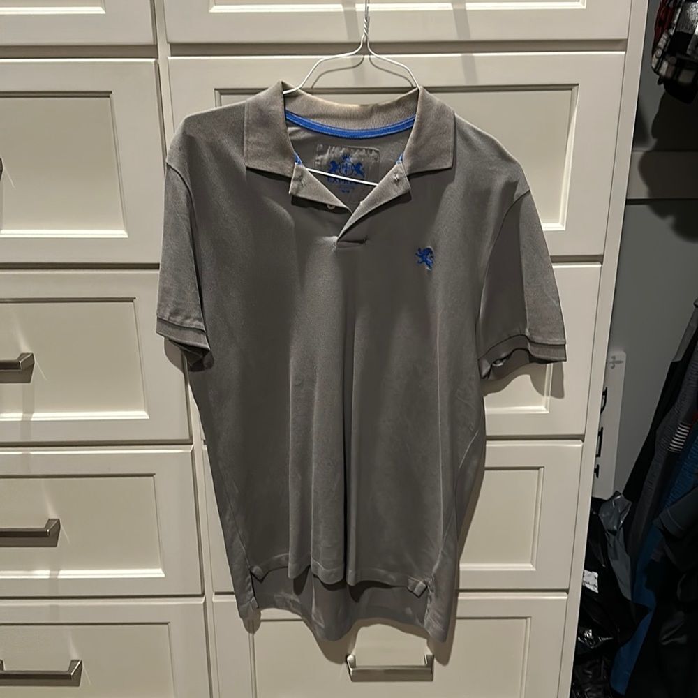 Express Gray Short Sleeve Polo M